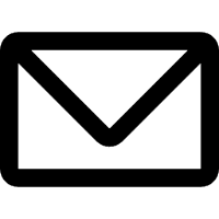 Simple black envelope logo
